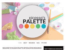 Tablet Screenshot of picassaspalette.com